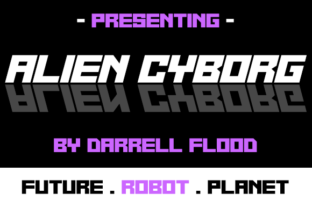 Alien Cyborg Font for Futuristic Campaign Visuals