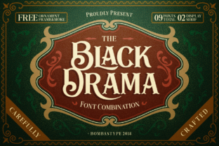 Black Drama Font: Elevating Campaign Visuals with Elegant Display Type