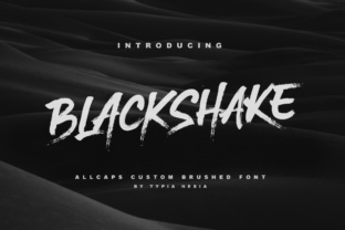 BlackShake Font: Textured Display Typography for Editorial Design