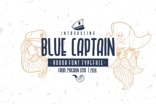 Blue Captain Font for Editorial Design and Branding