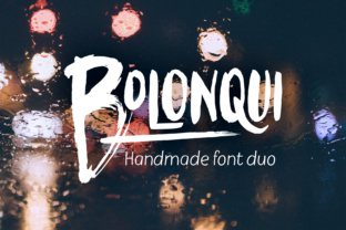 Bolonqui Duo Font: Handmade Display Type for Impact