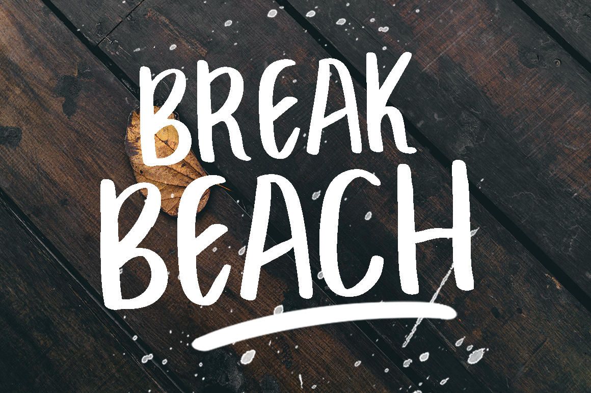 Break Beach Font: A Web Designer’s Layout Test