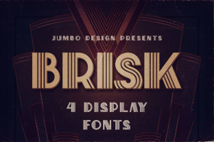 Brisk Font: Art Deco Display Typography for Digital Campaigns