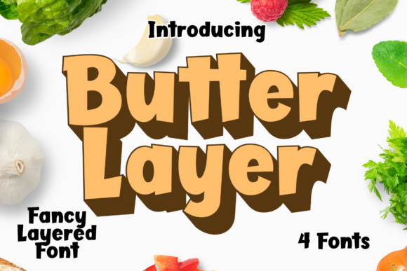 Butter Layer Font for Handmade Labels and Creative Projects