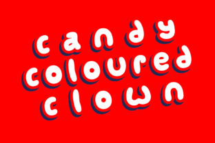 Candy Coloured Clown Font for Playful Campaigns
