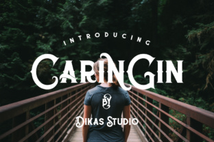 Caringin Font: Vintage Display Typography for Web Design
