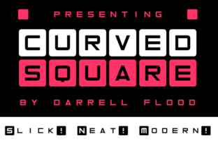 Curved Square Font Review: Modern Display Typography