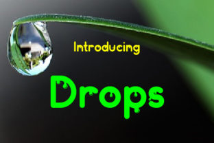 Drops Font: Playful Display Type for Creative Projects