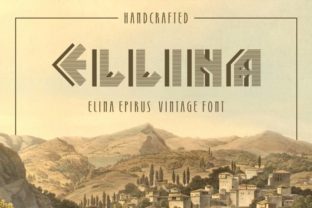 Elina Epirus Font for Handmade Labels and Ancient Greek Designs