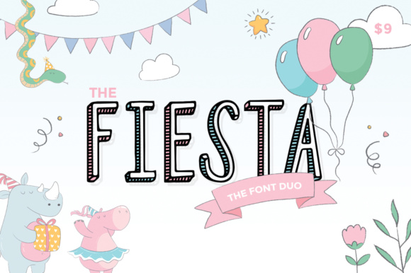 Fiesta Duo Font: Playful Display Typography for Editorial Design