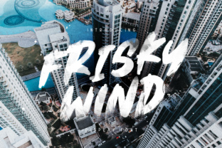 Frisky Wind Font for Modern Handmade Product Design