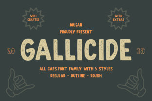 Gallicide Font: Vintage Display Typography for Editorial Design