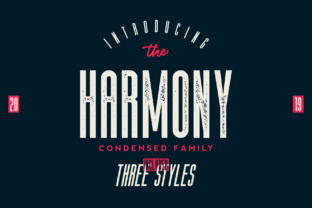 Harmony Family Font for Editorial Design and Publishing