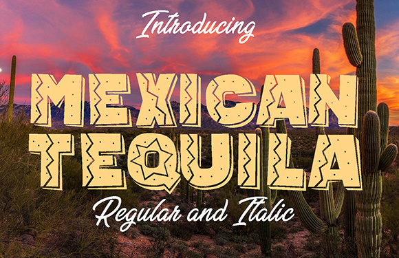 Mexican Tequila Font: Editorial Design for Vibrant Layouts