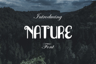 Nature Font: Bold Display Typography for Web Design