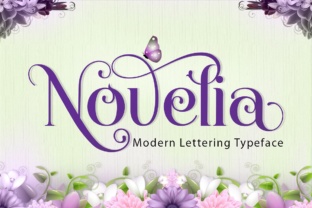 Novelia Font: Elegant Display Typography for Stylish Branding