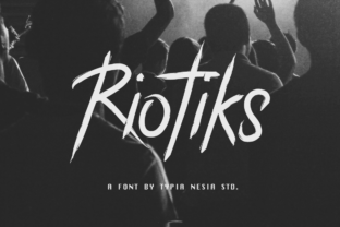 Riotiks Font: Bold Display Typography for Web Design