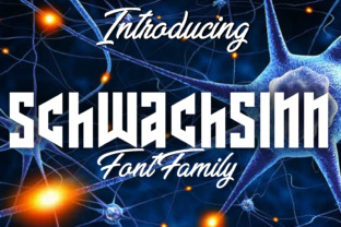 Schwachsinn Font: Modern Gothic Style for Editorial Design