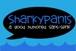 Sharky Pants Font for Playful Handmade Products