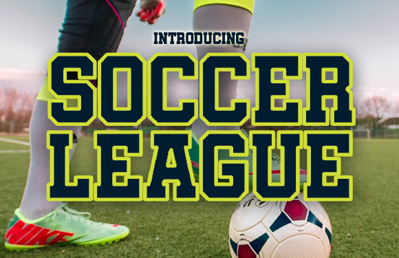 Soccer League Font for Athletic Editorial Design