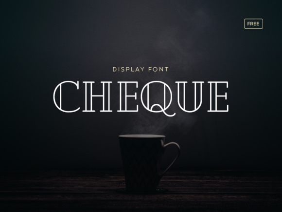Testing Cheque Font for Elegant Brand Identity Design