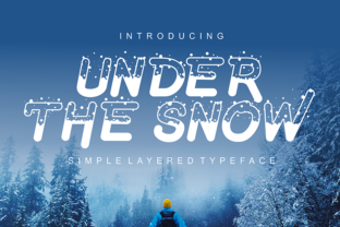 Under the Snow Font for Winter Branding