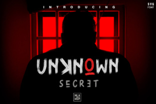 Unknown Secret Font: Grungy Display Type for Branding